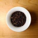 A top-side view of a Rohini Fusion tea in a Gaiwan